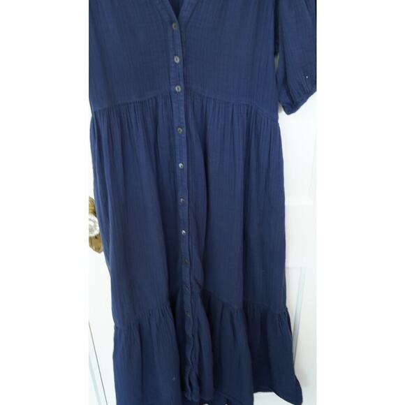 XíRENA Navy Cotton Lennox Dress Sz M - Picture 7 of 9